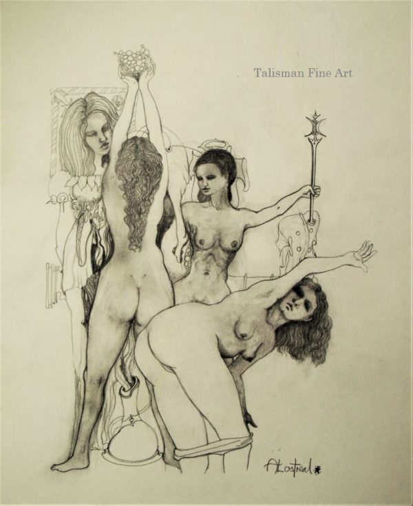 Alostreal, Untitled Erotic Drawing No 4 (We have more work by this artist)