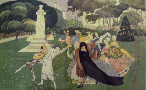 Umberto Brunelleschi, Un Monument à Verlaine, from Le Rire