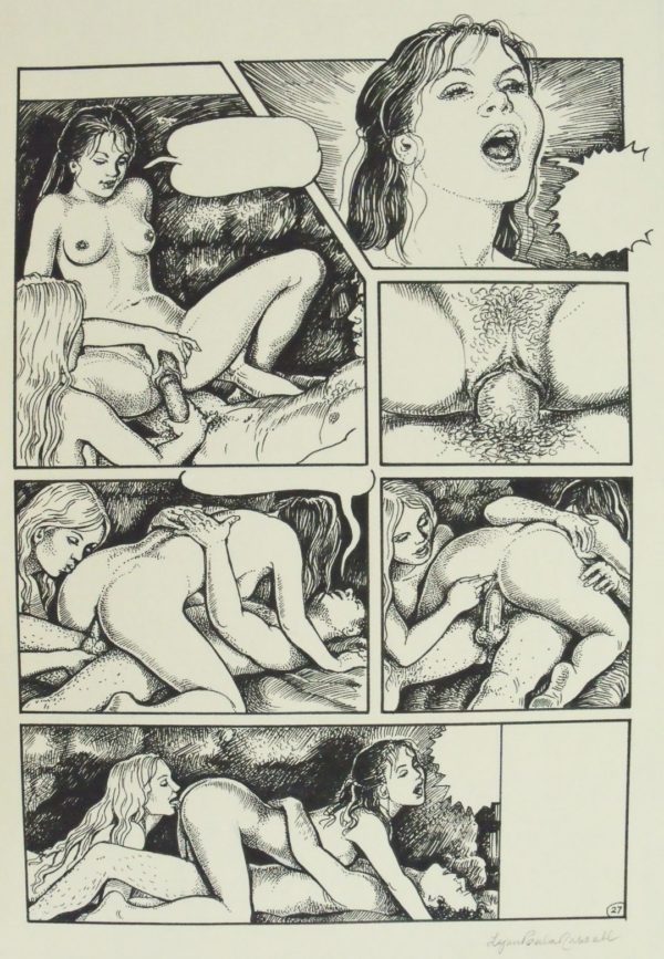 Lynn Paula Russell , SUMMER HOLIDAY, ORIGINAL PAGES from the adult illustrated story - Image 3