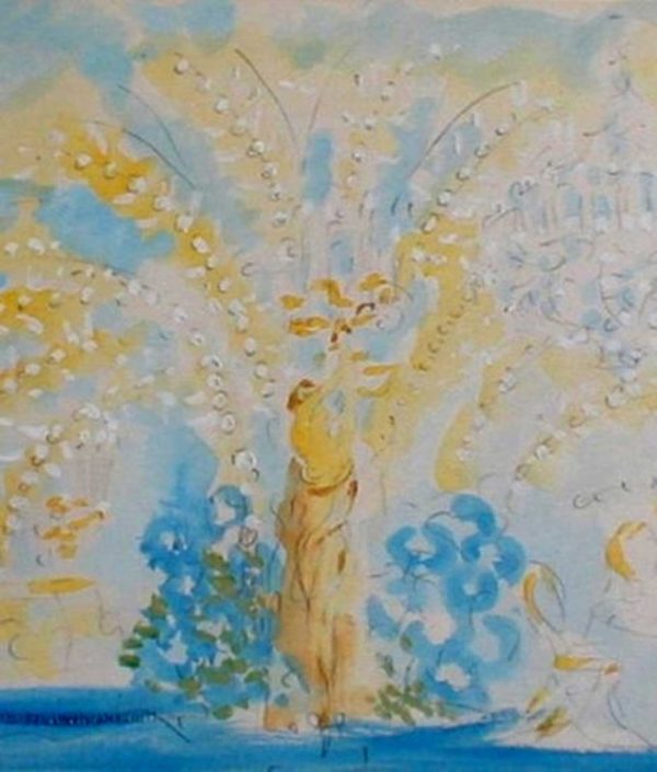 Marcel Vertes - ' Grand and Exotic Design for an Electric Statue' (DETAIL)