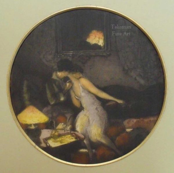 Georges Pierre Guinegault pochoir, 'Lovers' (a) - Image 2