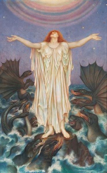 Evelyn de Morgan S.O.S. 1914 1916 1 - Talisman Fine Art & Talisman Symbolist Studies