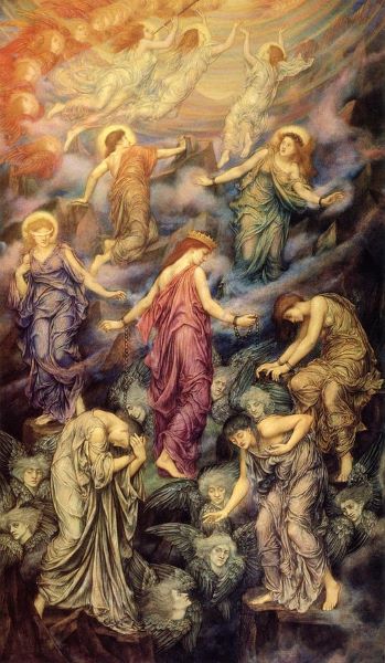 Evelyn de Morgan The Kingdom of Heaven Suffereth Violence and the Violent Take it by Force - Talisman Fine Art & Talisman Symbolist Studies