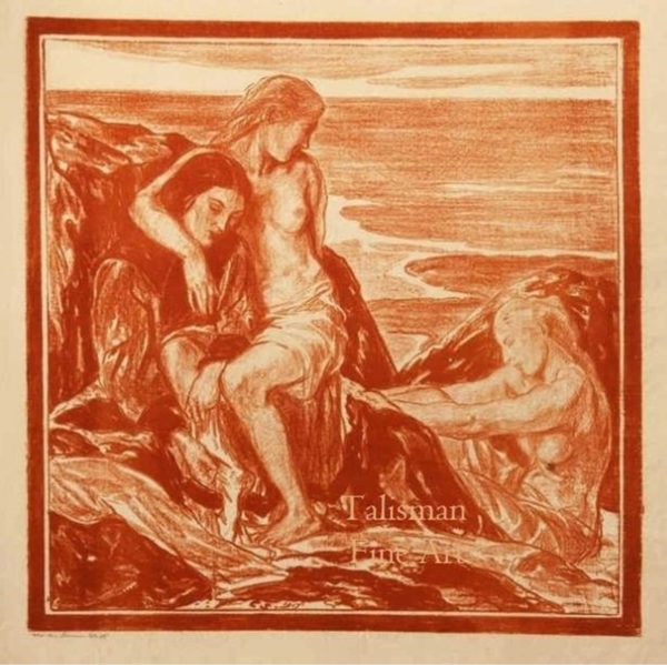 Charles Haslewood Shannon - Late Summer, lithograph. (We have more lithographs by Shannon on this we