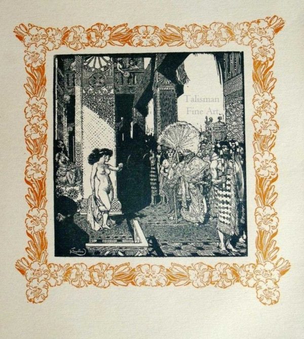 Frantisek Kupka, Wood Engraving No 4 to illustrate 'Le Cantique des Cantiques Qui Est Sur Salomon'.