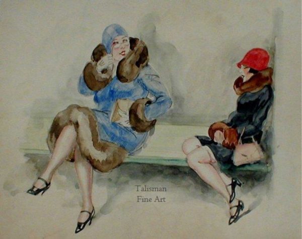Set of Four: Rojan, Feodor Rojankovsky, in the manner of - Tram Stop Seduction