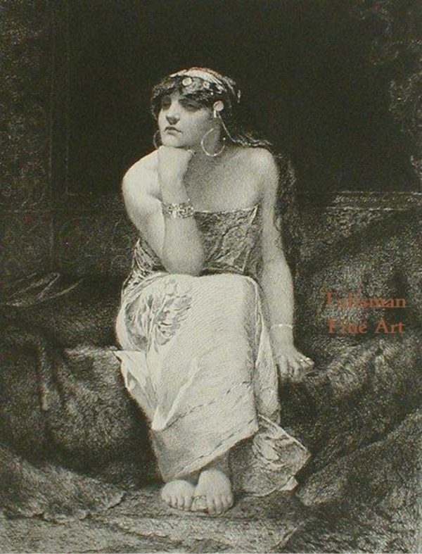 Leopold Flameng - Herodias, etching (rare signed proof) (c.1880)