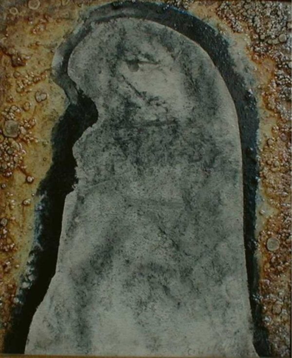 Cecil Collins - Untitled (Cloaked Figure)