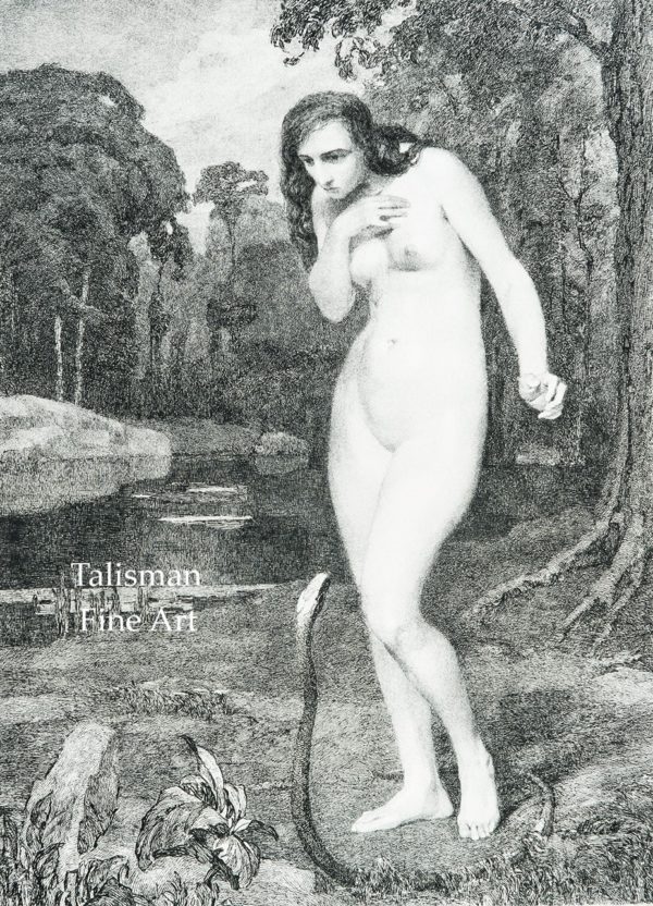 Albert Decaris 'Eve Avant le Péché' engraving for sale (we have more Decaris works)