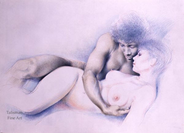Lynn Paula Russell - 'Pas de Deux 2' Pastel.