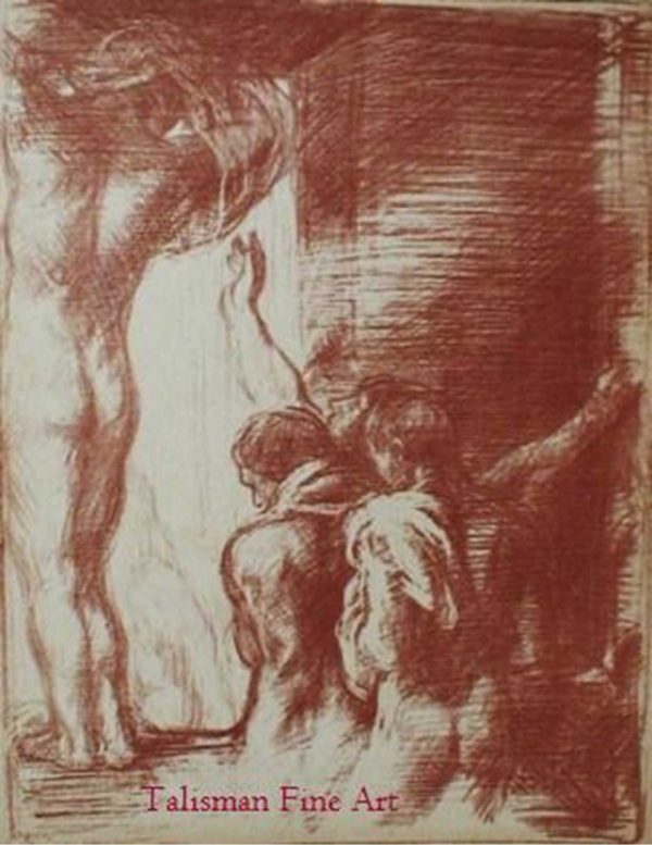 Charles Haslewood Shannon - The Divers. (We have other Shannon lithographs on this website).