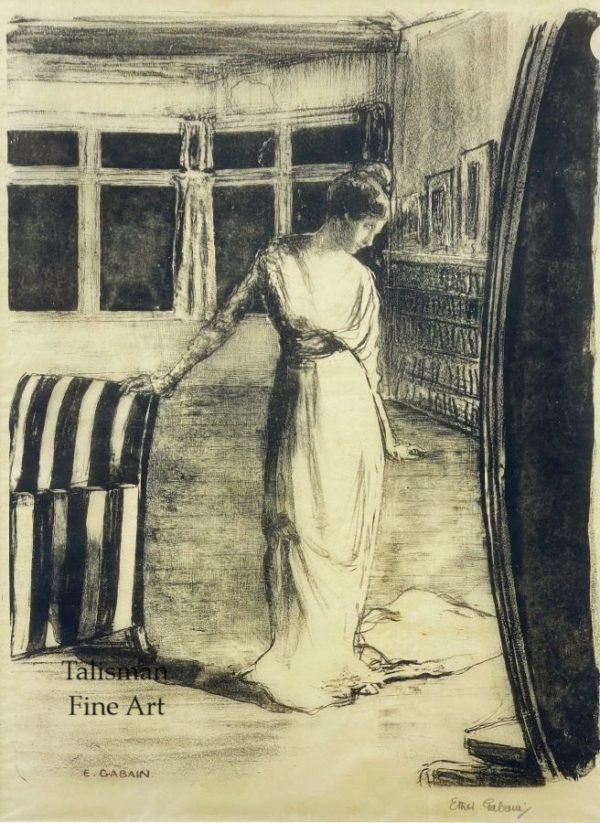 Ethel Gabain lithograph 'Reflections'