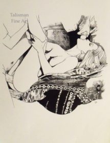 Vania Zouravliov Original signed drawing for the Past Venus Press