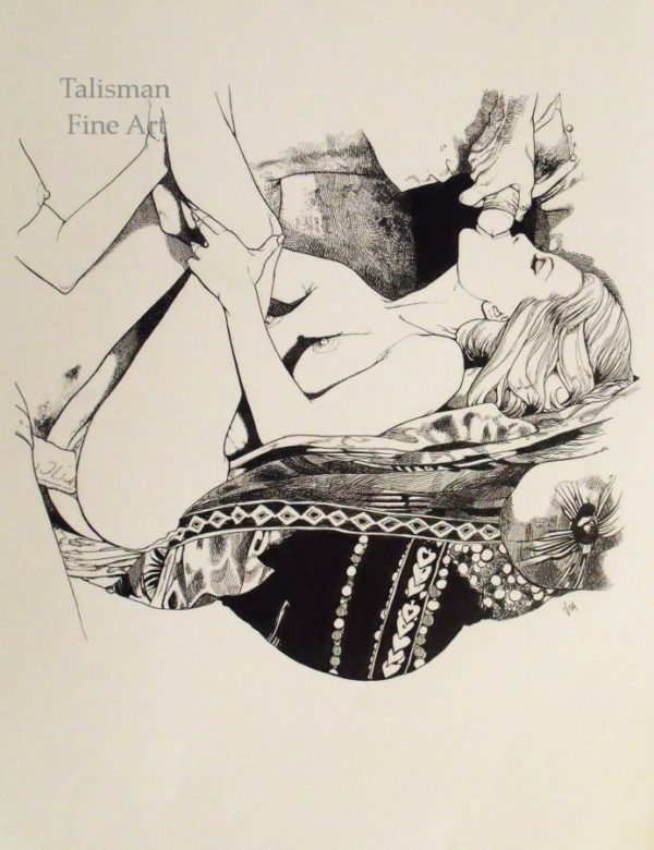 Vania Zouravliov Original signed drawing for the Past Venus Press