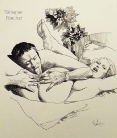Vania Zouravliov original signed drawing for ‘In Deep’ Past Venus Press