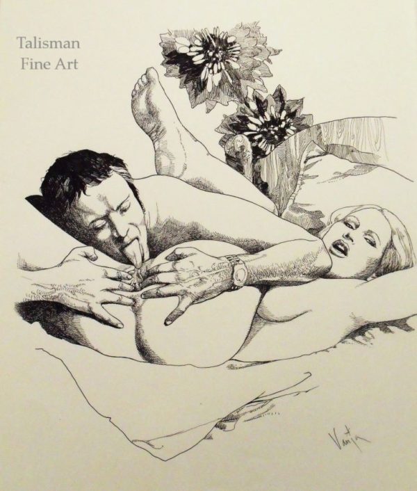Vania Zouravliov original signed drawing for 'In Deep' Past Venus Press