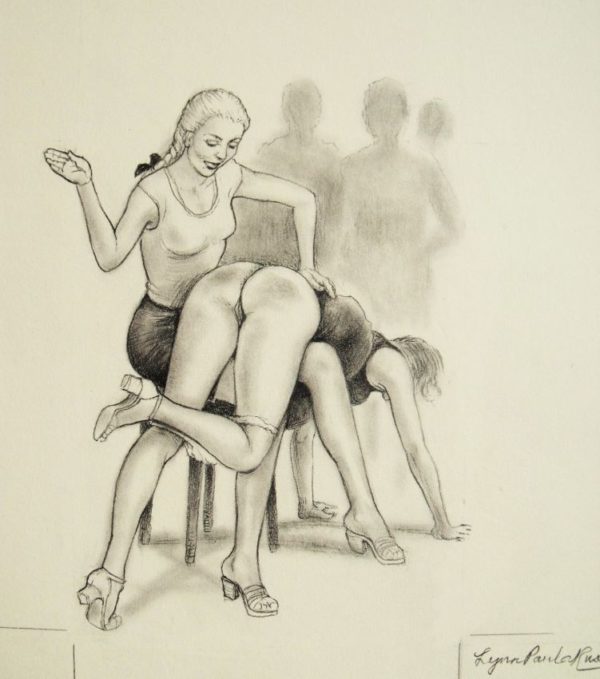 Lynn Paula Russell original signed drawing for Back to the Institute, Februs magazine