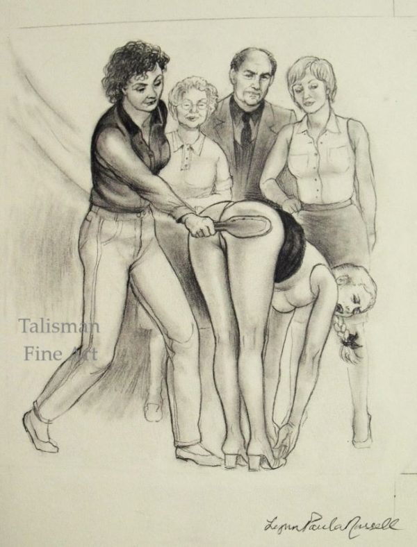 Lynn Paula Russell original signed drawing for Back to the Institute, Februs Magazine