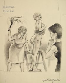 Lynn Paula Russell original signed drawing for Back to the Institute story Februs magazine
