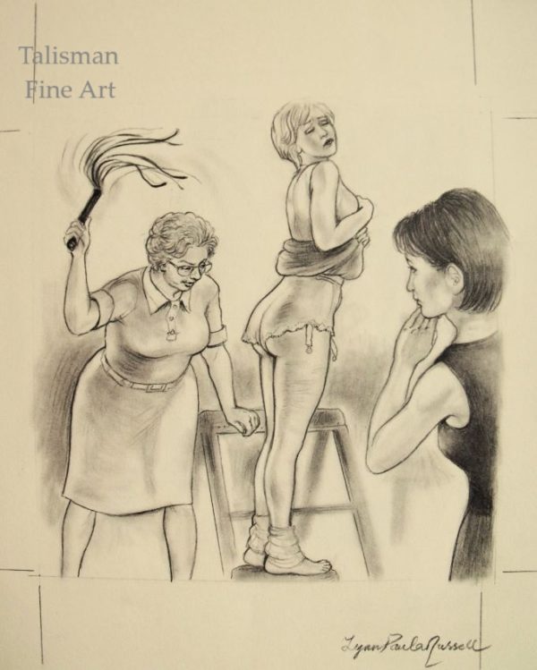 Lynn Paula Russell original signed drawing for Back to the Institute story Februs magazine