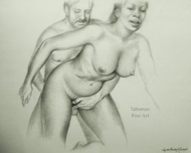 Lynn Paula Russell original signed drawing (No 5) for the ‘Sex Perfect’ publication