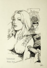 Vania Zouravliov original erotic drawing for Ranchers’ Dirty Wives page 28
