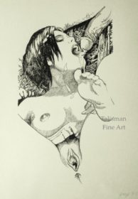 Vania Zouravliov original erotic drawing for Nicole’s Pregnant Hunger page 71