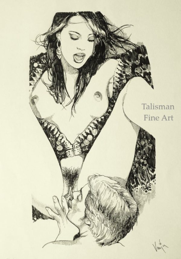 Vania Zouravliov original drawing for Ranchers' Dirty Wives  page 36