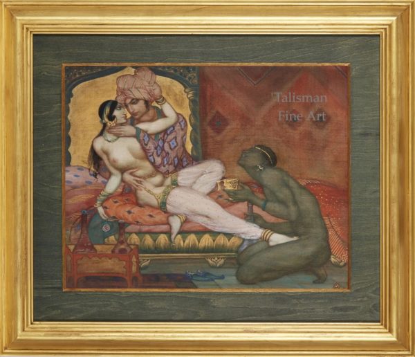 Vera Willoughby Oriental Scene with Three Figures - Image 2