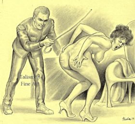 Lynn Paula Russell original signed erotic drawing for Februs 10
