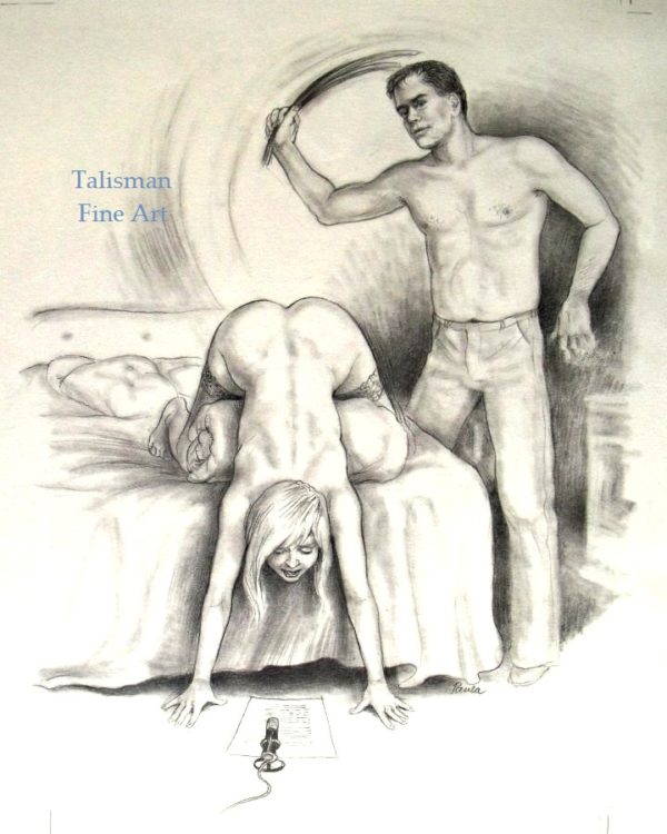 Lynn Paula Russell original signed drawing Perfect Match