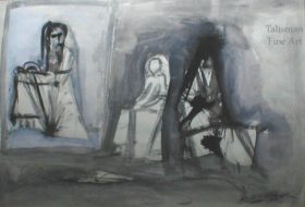 Cecil Collins, ‘Studies of Seated Women’