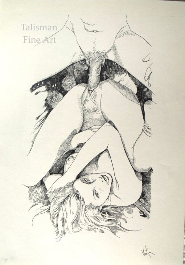 Vania Zouravliov original erotic drawing No 22