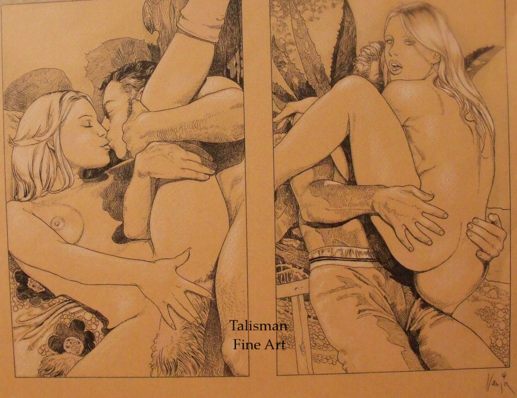 Vania Zouravliov, Original Double Drawing Vania Zouravliov, Original Double Drawing
