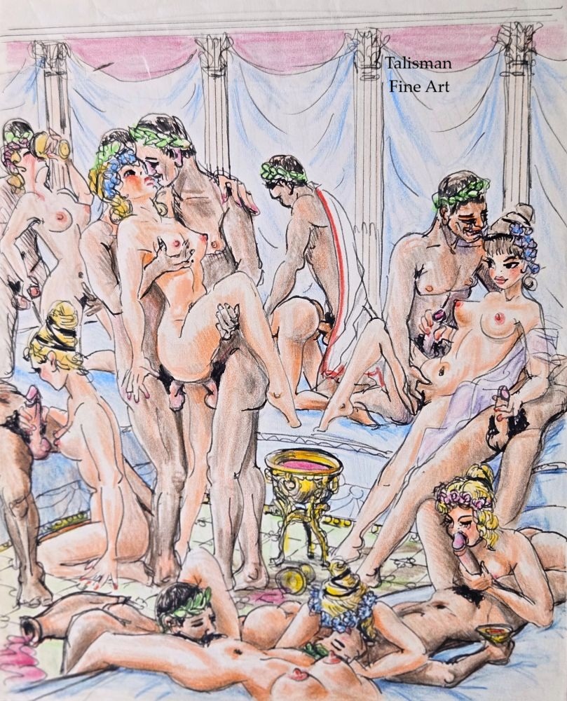 Roman Orgy Watercolour Roman Orgy Watercolour