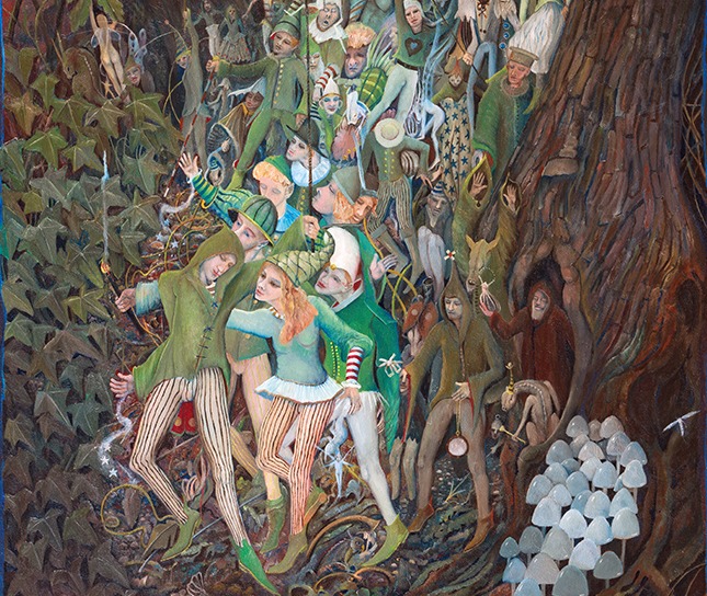 Review of Sean Jefferson Exhibition - 'Fairy Phenomena' at David Messum Fine Art, March 2026 - Talisman Fine Art & Talisman Symbolist Studies Trooping Fairies 2 - Talisman Fine Art & Talisman Symbolist Studies